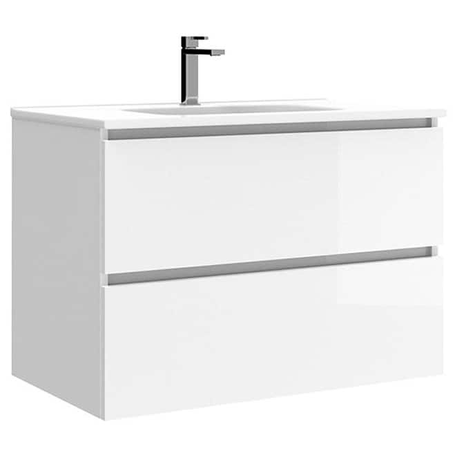 WS Bath Collections Flora C80 Flora 32" Wall Mounted Single Basin