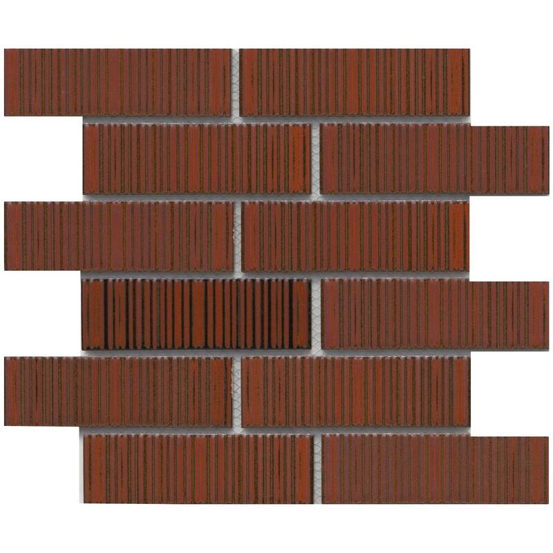 Emser Tile W50ORNA1112MOFP Ornami - 11" x 12" Brick Wall Tile - Glossy