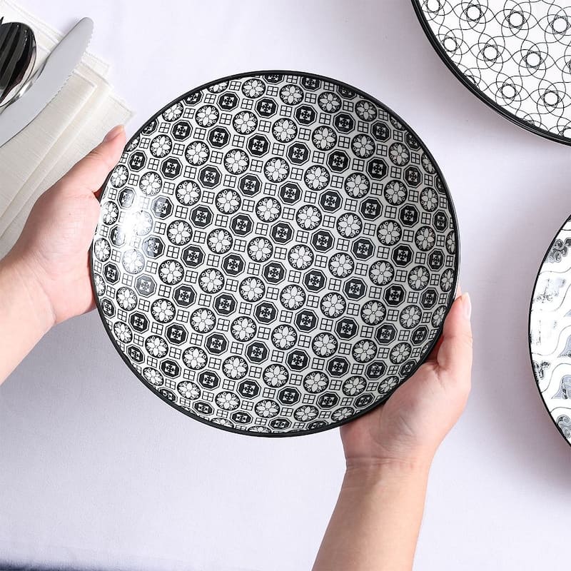 vancasso Macaron 4-Piece Multi-Color Dinner Plates Dessert Soup Plates