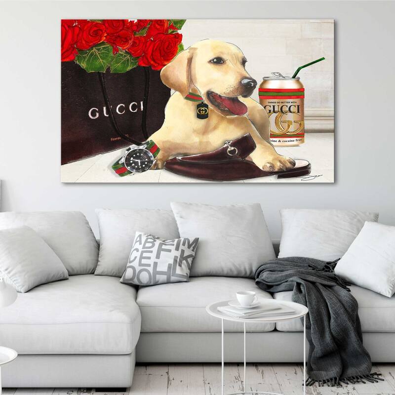 "Gucci Labrador" by Jodi Print on Canvas