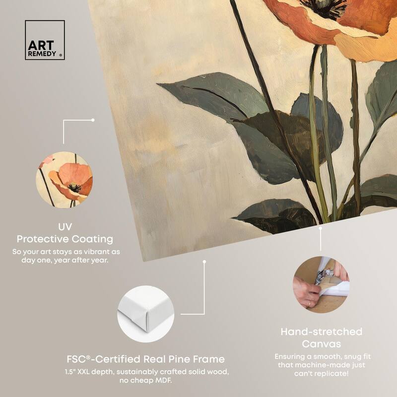 Blush and Ochre I Canvas by Art Remedy, Gallery Wrapped