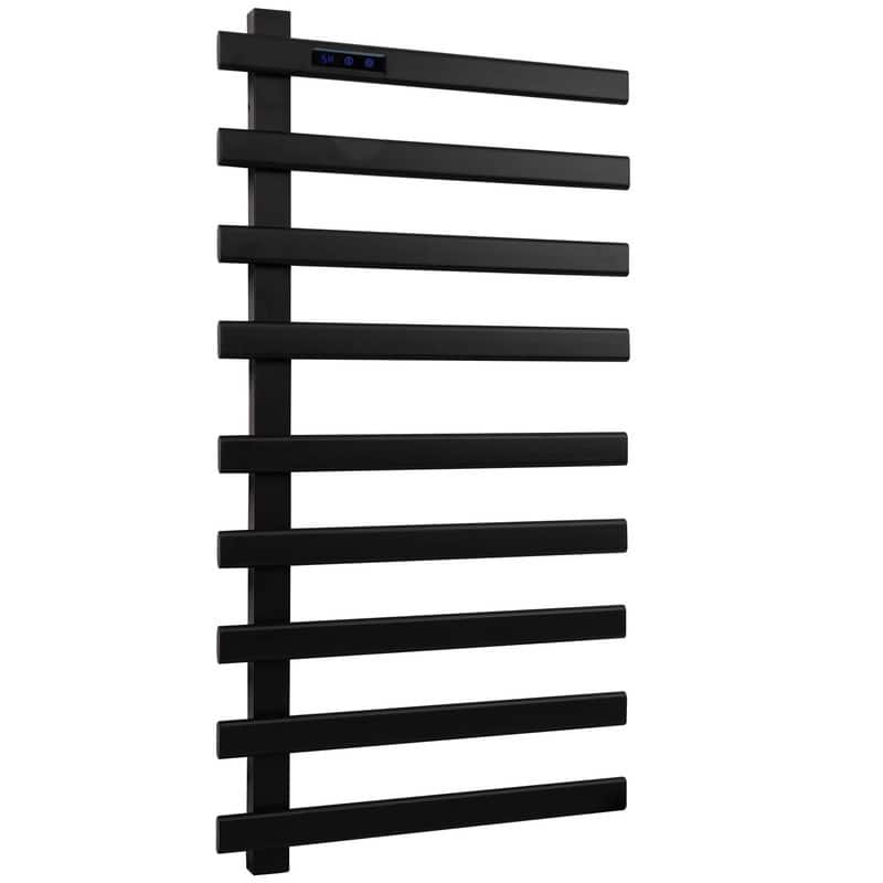 Electric Heated Towel Rack Wall Mounted Drying Rack, Stainless Steel Towel Warmer 9 Bars