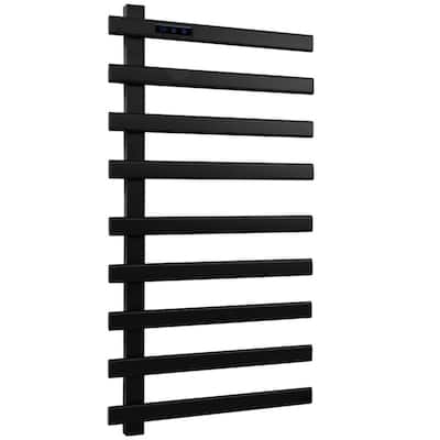 Electric Heated Towel Rack Wall Mounted Drying Rack, Stainless Steel Towel Warmer 9 Bars