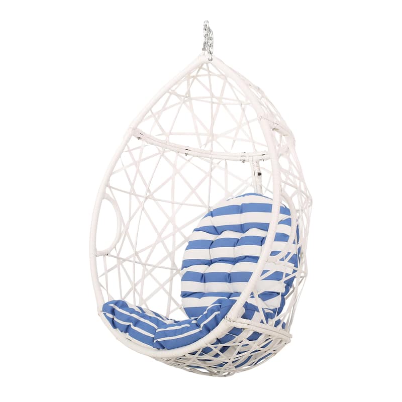 Cayuse Wicker Outdoor Hanging Egg Chair (Stand Not Included) by Christopher Knight Home