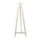 preview thumbnail 8 of 8, Metal Tall Adjustable Minimalistic Tabletop Display 3 Tier Easel with Circular Ring Top - Gold - Roche River Decor