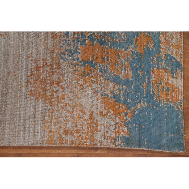 Modern Abstract Area Rug Handmade Wool Carpet - 5'4"x 8'4"