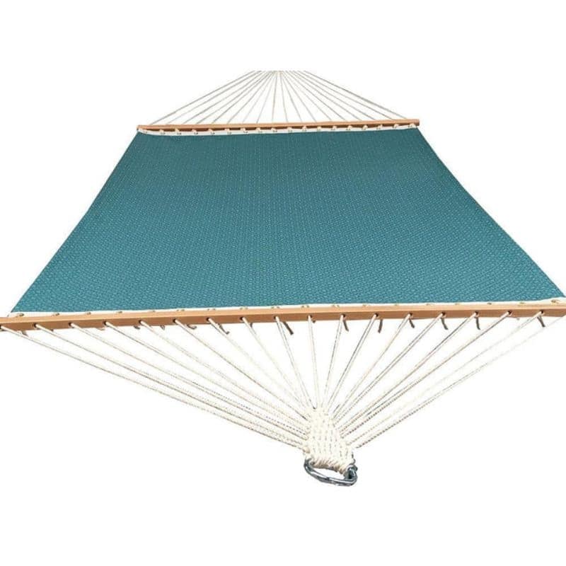 Poolside | Lake Hammock with 3-Beam Stand - Light Blue Pattern