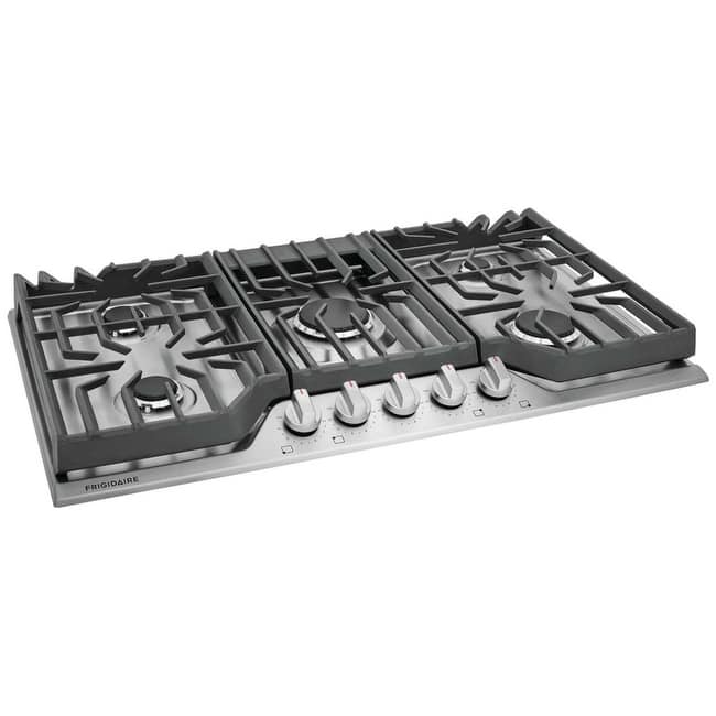 Frigidaire FCCG3627A 36" Wide 5 Burner Gas Cooktop with Quick Boil