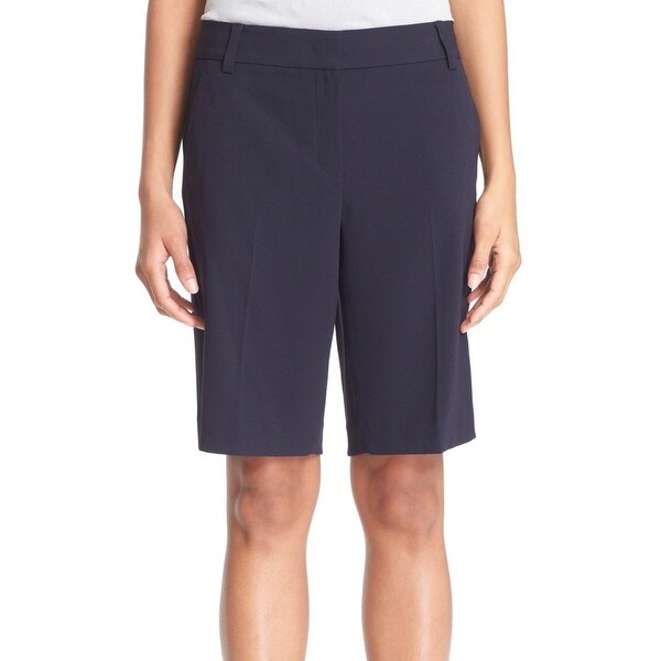 womens navy dress shorts