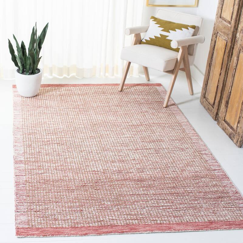SAFAVIEH Handmade Metro Janin Wool Rug - 4' x 6' - Ivory/Red