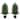 Gymax 2PCS 31.5'' Artificial Cedar Topiary Tree Faux Indoor Floor