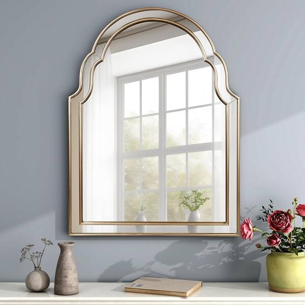 Antique Gold Arch Accent Wall Mirror 31.5"undefined23.6" Bed Bath & Beyond 39496203