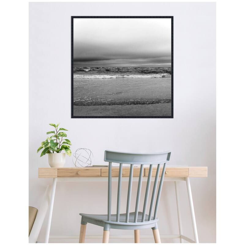 Kate and Laurel Sylvie Life Is A Beach Framed Canvas by Stephanie Klatt