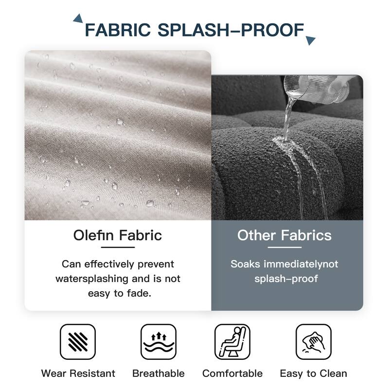 Pocassy 22"x24"x6" Thick Cushions Pillows Indoor & Outdoor Cushion