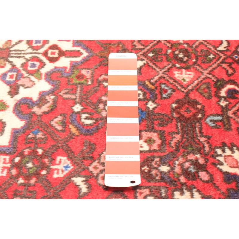 ECARPETGALLERY Hand-knotted Andelz Red Wool Rug - 3'6 x 4'11