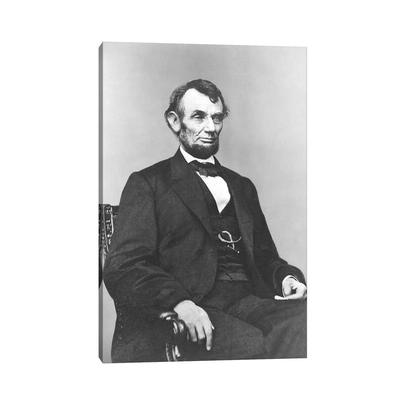 iCanvas "Restored Civil War Era Painting Of President Abraham Lincoln" by John Parrot Canvas Print