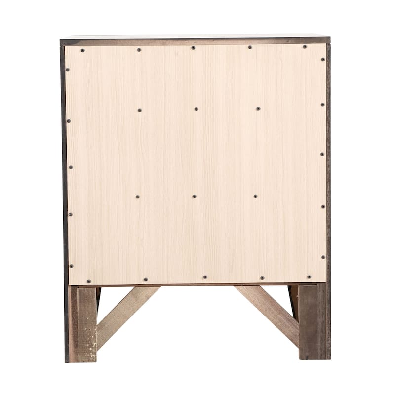 Marilla 3-drawer and Wood Nightstand