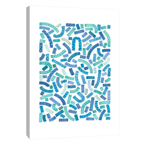 PTM Images 9-105607 PTM Canvas Collection 10" x 8" - "Confetti Blue" Giclee Patterns and Designs Art Print on Canvas