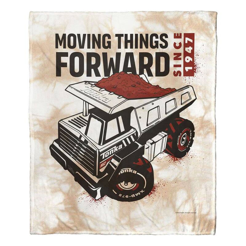 Hasbro Tonka Moving Things Forward Silk Touch Throw Blanket