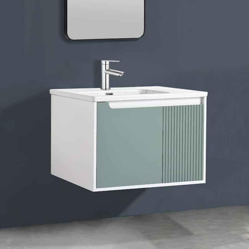 Topcraft Wall-Mounted Bathroom Vanity With Sink
