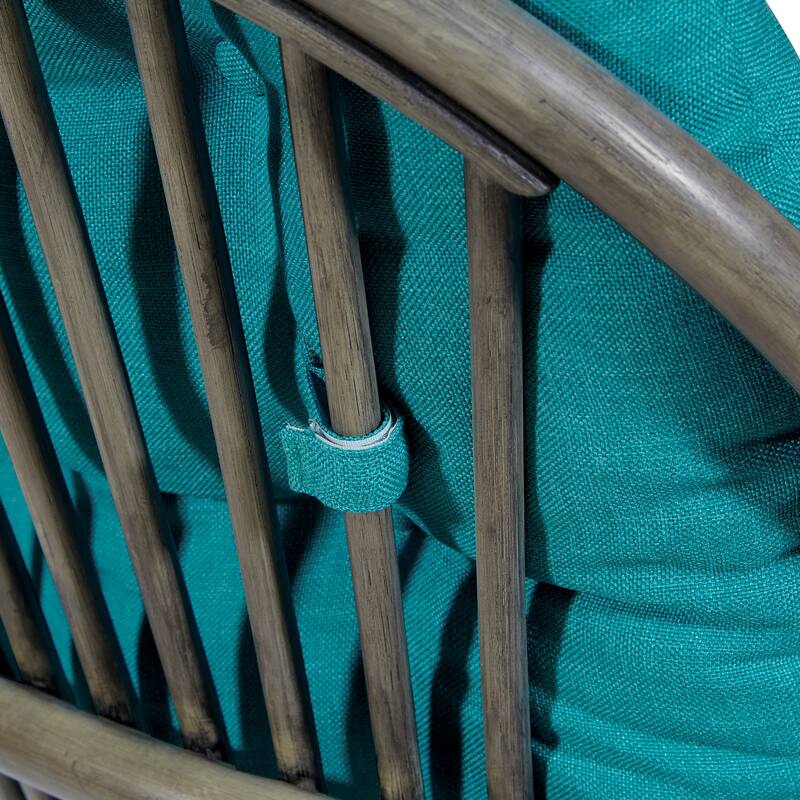 Rattan Swivel Rocker Chair