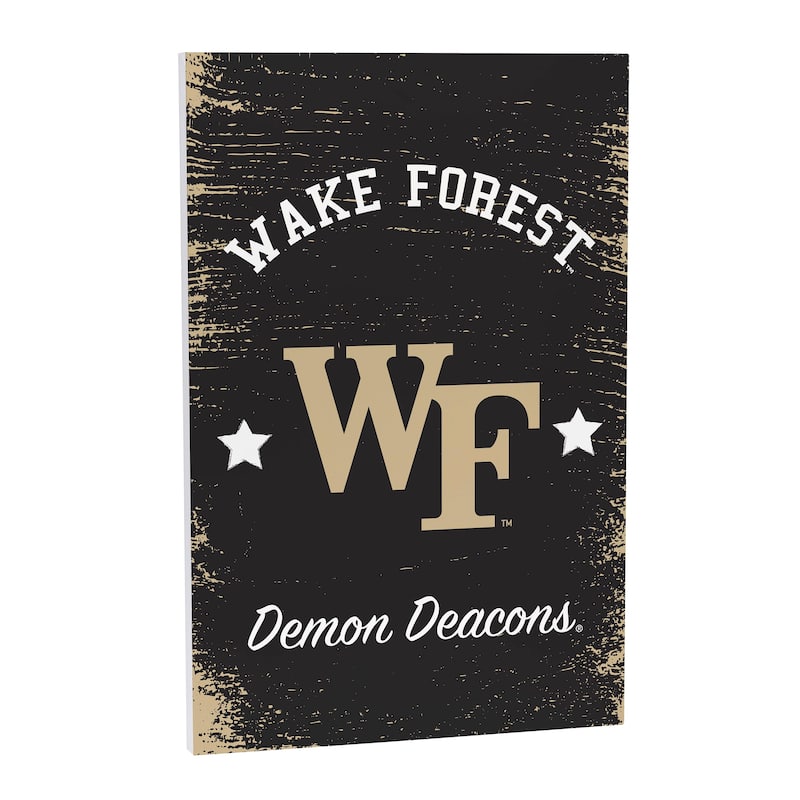 Wake Forest University Wooden Door Decor Wall Sign - Multi-Color - 16 x 24