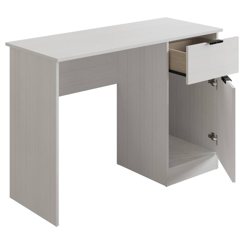 CraftPorch Mid Century wooden Writing Table with Cabinet