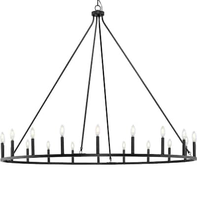 Progress Lighting P400399 Gilliam 20 Light 62" Wide Taper Candle Ring
