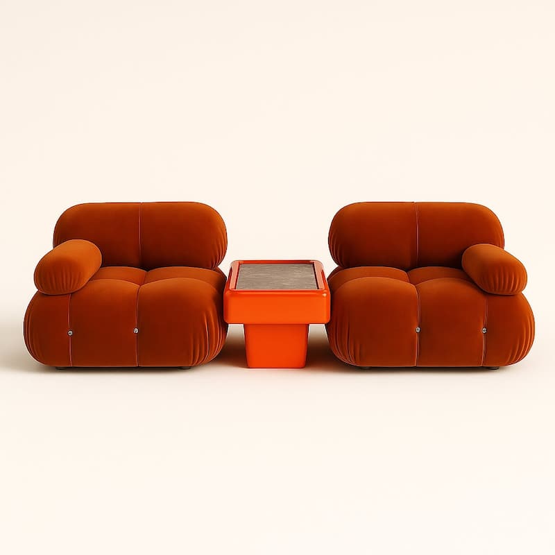 Gattis Home High Glossy Marble End Table