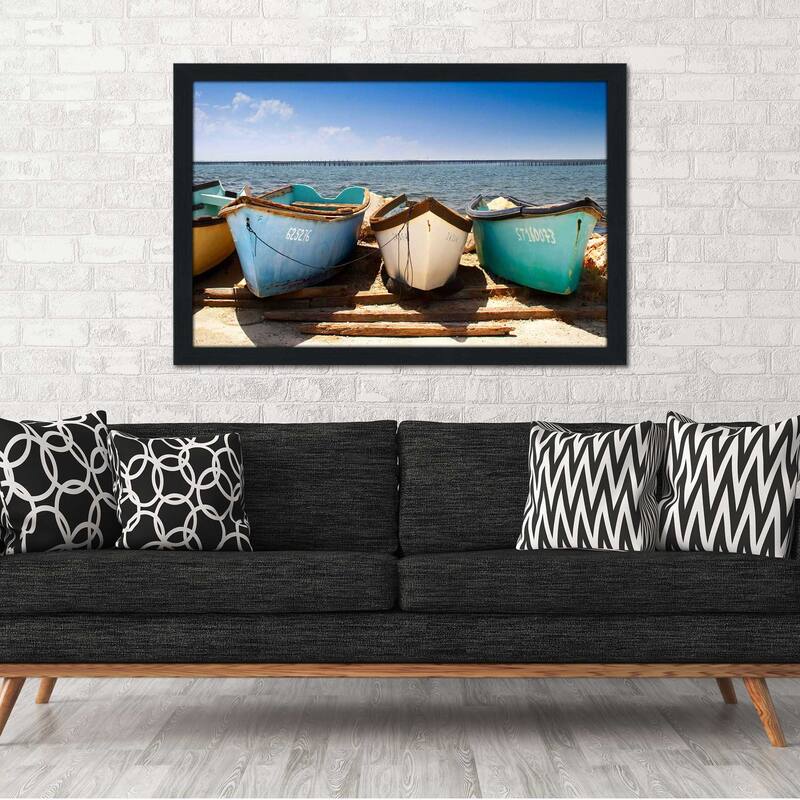 "Breakwater Boats" by Danita Delimont Print on Acrylic