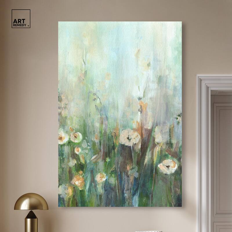 Harmony Green II Canvas by Art Remedy, Gallery Wrapped