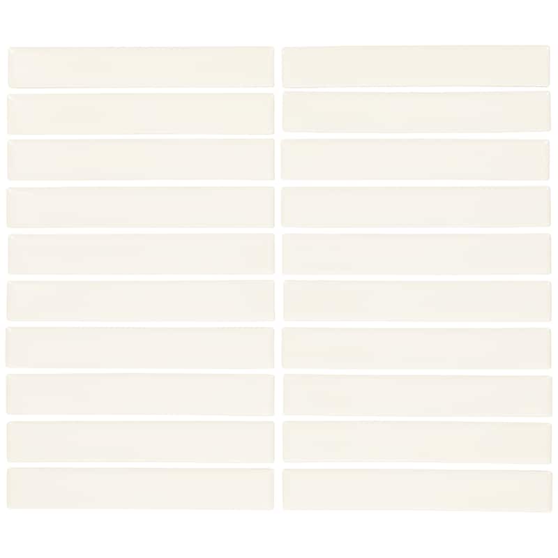 Daltile Artcrafted 1 x 6 Glazed Ceramic Mosaic Tile (10 PCS Per Carton) (10.00 SQFT Per Carton) - Coconut