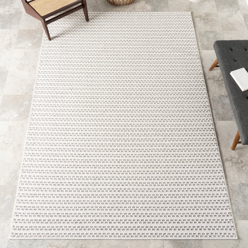 Nuloom Havanah Geometric Indoor/Outdoor Area Rug - 9' x 12' - Cream