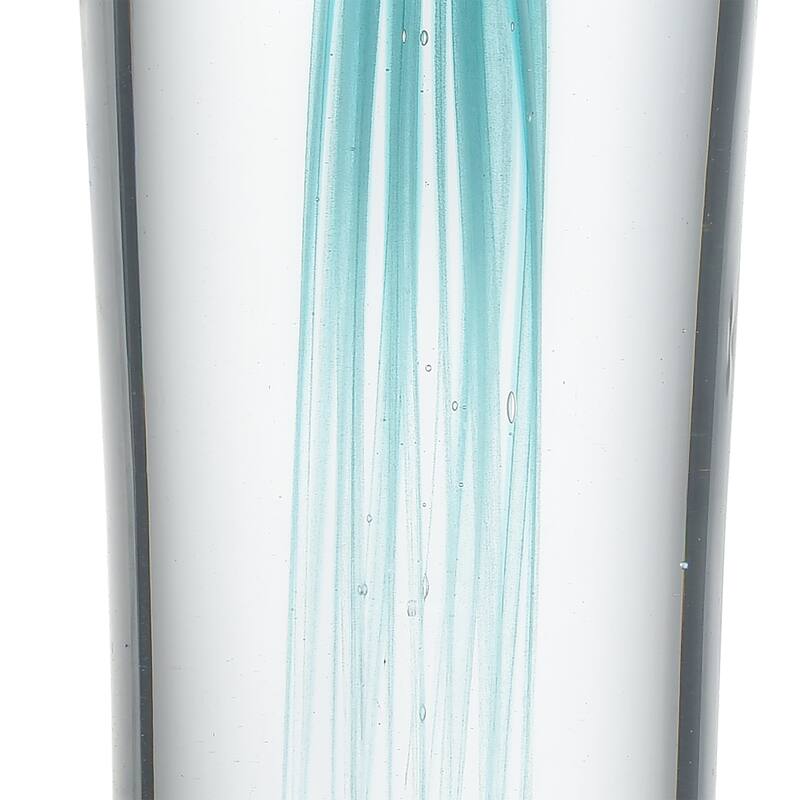 Elk Home Threads Blue Finish Glass 4 Inch Wide Sculpture