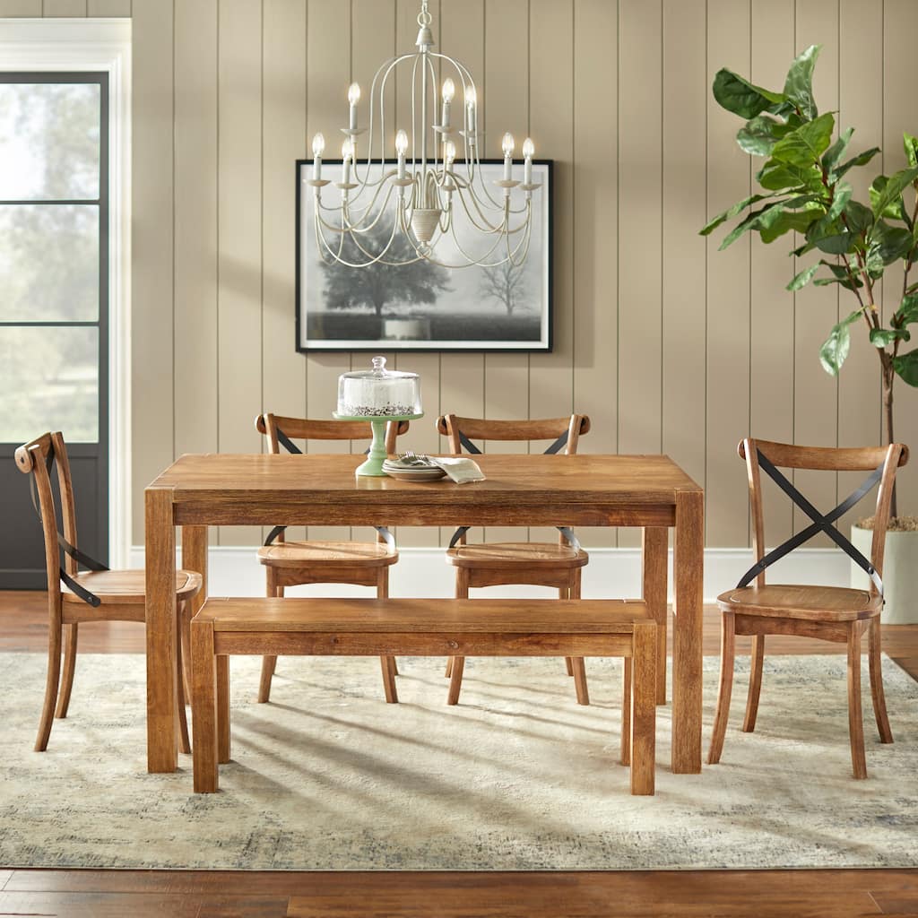 Simple Living Dominique 6-piece Dining Set with Bench