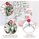 preview thumbnail 11 of 53, 6ft or 7ft Artificial Snow Flocked Christmas Tree with Metal Stable Stand Base for Indoor and Outdoor Holiday Decoration