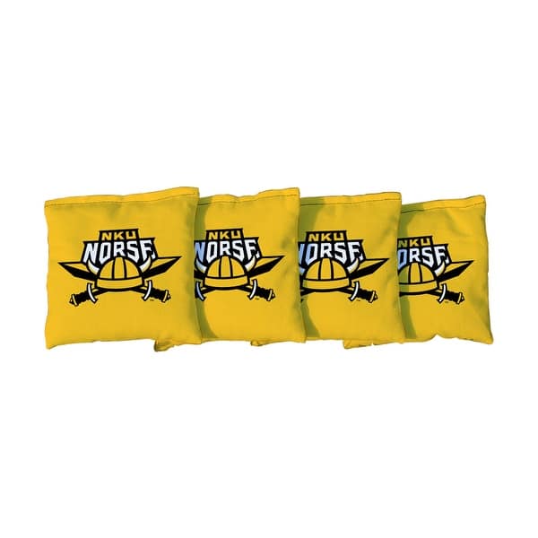 slide 2 of 3, Northern Kentucky Norse Gray Cornhole Bags All-Weather Resin Filled