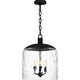 preview thumbnail 2 of 6, Selma 3-Light Matte Black Pendant Light