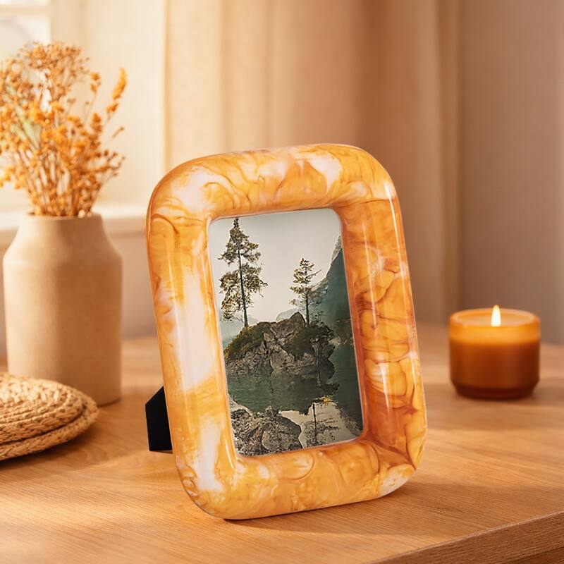 Orange Resin 4x6 Frame