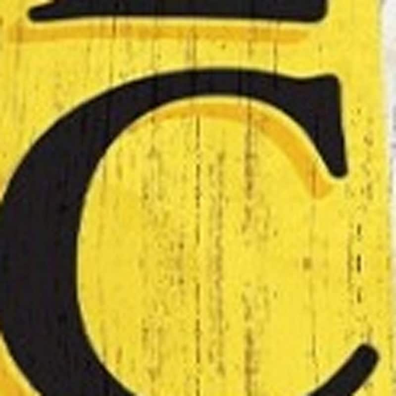 HomeRoots 36" Yellow And Green Solid Wood Welcome Porch Sign