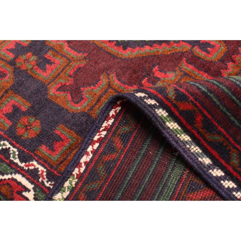 ECARPETGALLERY Hand-knotted Teimani Dark Brown Wool Rug - 3'10 x 6'4