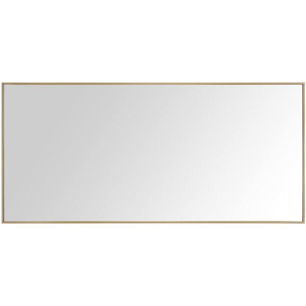 Sonoma 28 in. L x 59 in. W Framed Wall Mirror in Nickel Sonoma 28 in. L x 59 in. W Framed Wall Mirror in Nickel