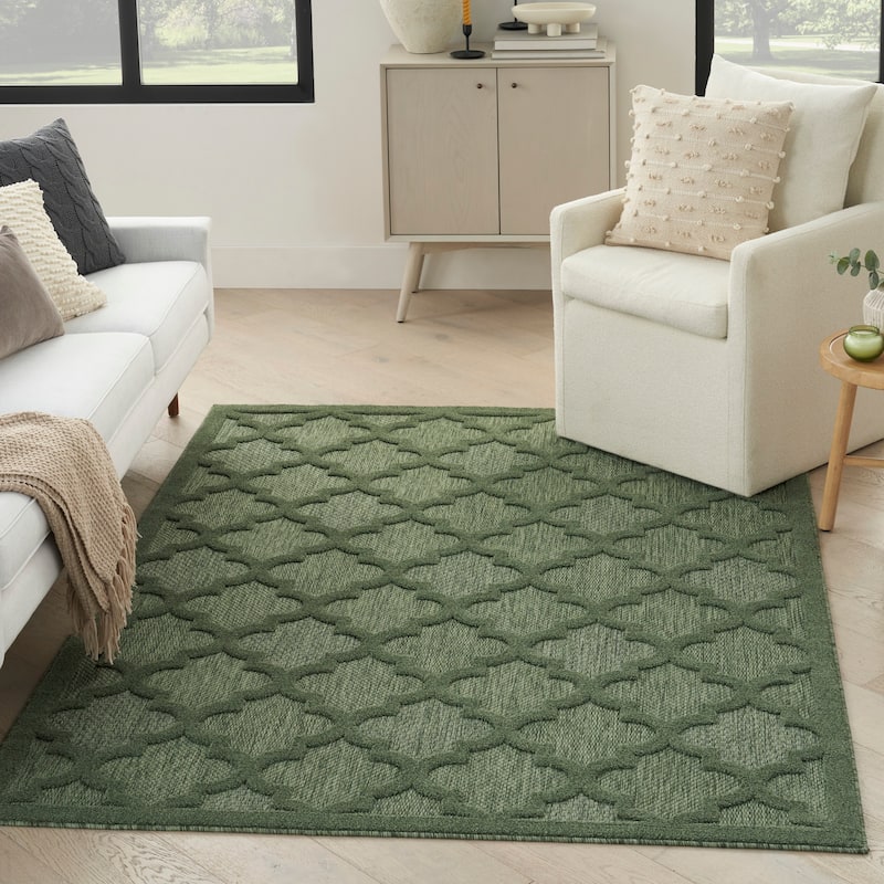 Nourison Easy Care Indoor/Outdoor Moroccan Trellis Area Rug