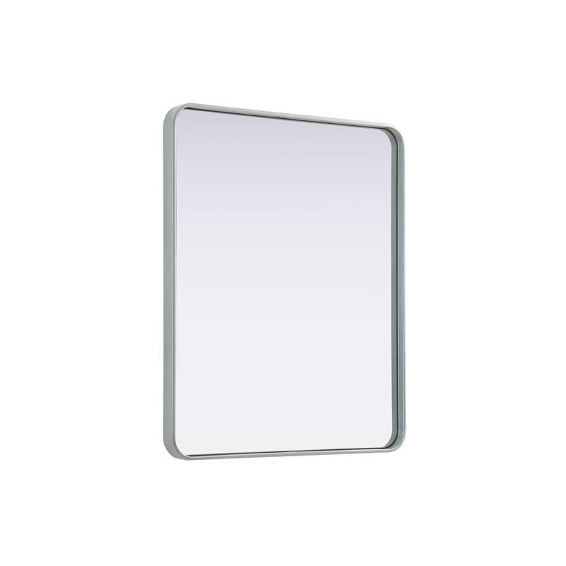 Elegant Lighting MR8A3036 Remy 30"W x 36"H Rectangular Flat Medium - Silver