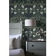 preview thumbnail 7 of 24, NextWall Stenciled Floral Peel and Stick Wallpaper