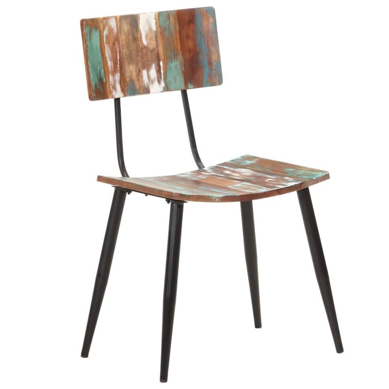 vidaXL Dining Chairs 2/4 pcs Solid Reclaimed Wood/Solid Wood Mango