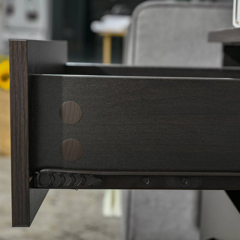 Nightstand With 3 Drawers And Storage Stand