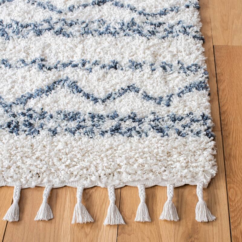 SAFAVIEH Pro Lux Shag Dottie Moroccan Tassel 2.4-inch Thick