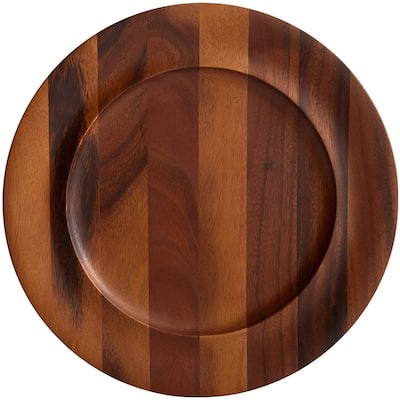 Nambe Skye Acacia Wood Charger - 13 Inch