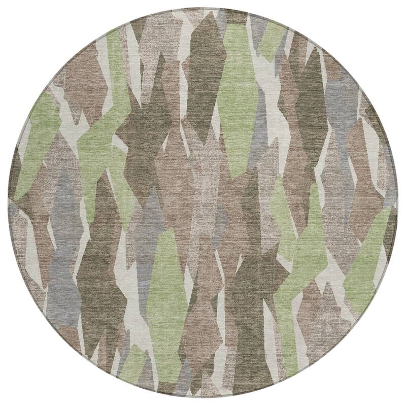 Machine Washable Indoor/ Outdoor Contemporary Dylan Chantille Rug